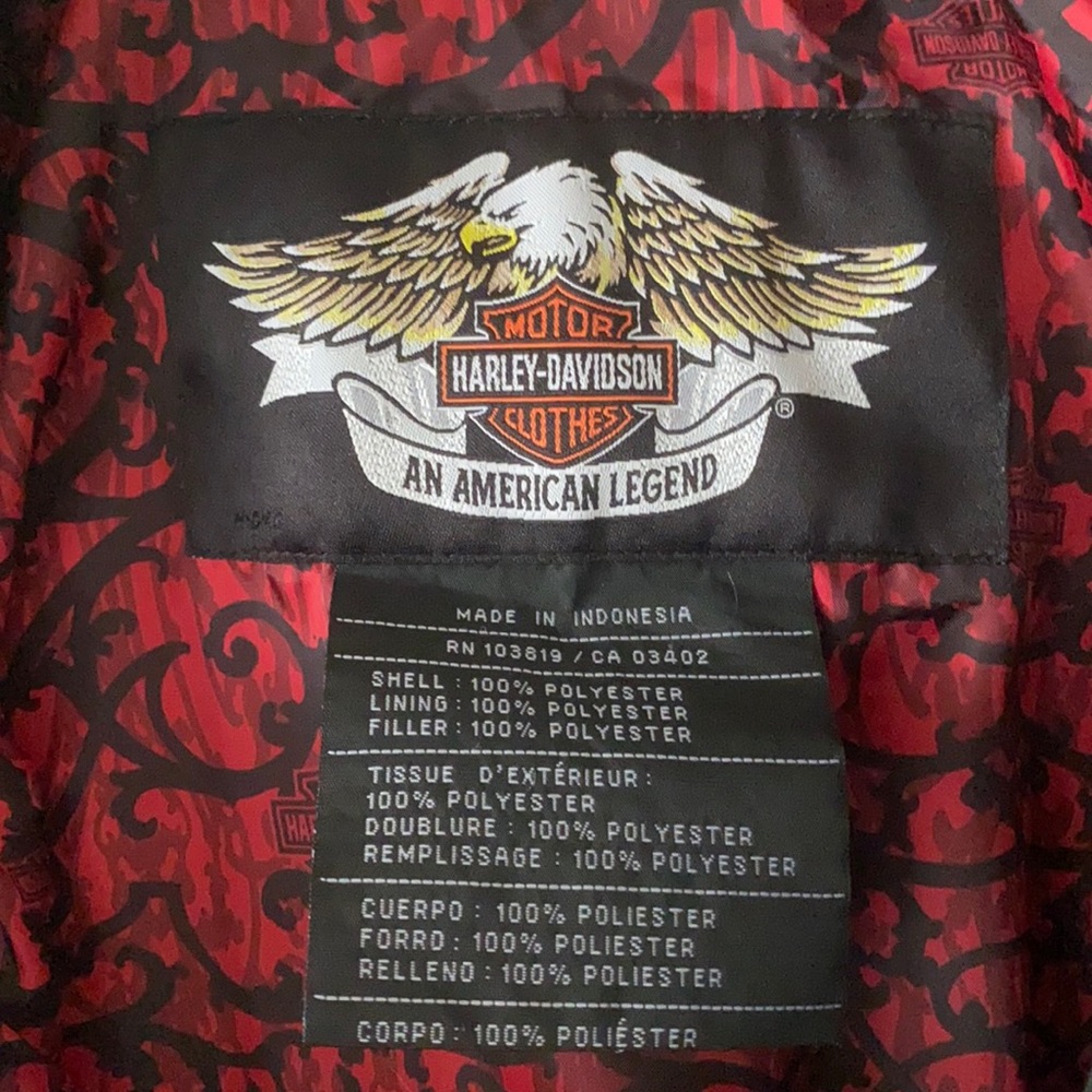 Harley Davidson Quilted Black Jacket